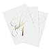 Bliss Collections Gold Wedding Table Numbers, Double Sided 4x6 Calligraphy Design, Numbers 1-25 and Head Table Card Included
