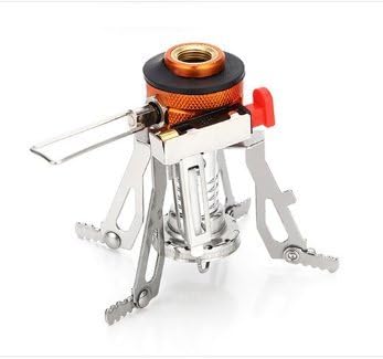 XYTMY Mini Burner Portable Camping Stove Ultralight Pocket Gas Stove Aluminum Alloy Mini Folding Backpacking Outdoor Cooker for Picnic Hiking and Adventure 3000W