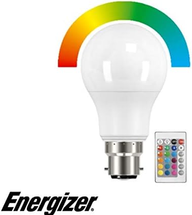 ENERGIZER Colour Changing B22 GLS LED RGB+W, with Remote Control, 9W, White - Image 3