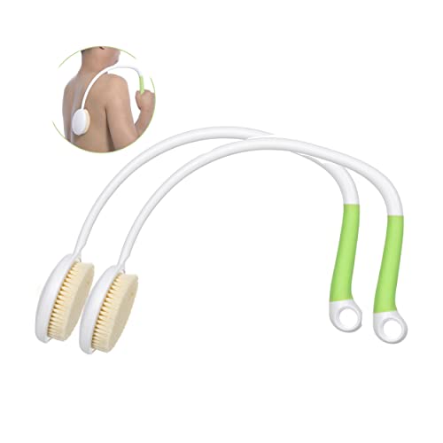 Fanwer 2 Pack Back Scrubber for Shower with Long Handle, 27.5