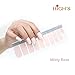 HIGH'S Upgrade EXTRE Adhesion Nail Wraps Decals Art Transfer Sticker Collection Manicure DIY Fullnail Polish Patch Strips for Wedding, Party, Shopping, Travelling, 20pcs(Misty Rose)