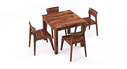 Pushpa Furniture Latin Four Seater Dining Table Set Solid