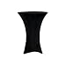 Red Spot Pro 30 Inch Round Cocktail Table Spandex Fitted Stretch Black Tablecloth Cover