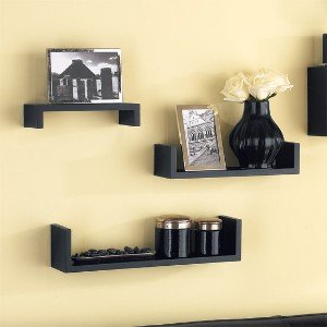 Home Sparkle Engineered Wood Wall Shelves | 3 Set Decorative Wall Mounted Shelves | Perfect for Decorating Your Living…