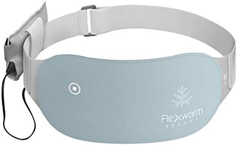 JIN Wireless Portable Far Infrared Heat Massage Power Bank Rechargeable 3 Temperature Adjustable Waist Belt Therapy Menstrual Cramp Pain Relief Stomachache for Women