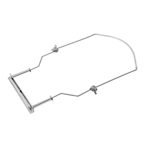 image for Bqlzr Metal Silver 10 Holes Hands-free Harmonica Neck Holder Support H