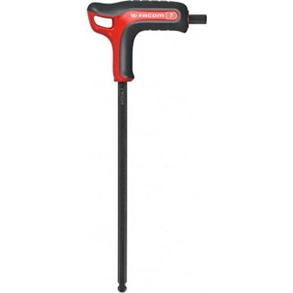 FACOM 84TZSA.7 6-Sided Ball Head Wrench - Red/Black, 7 mm