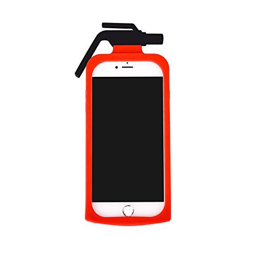 [REDshield] Apple iPhone 8/7/6S/6 Plus 3D Silicone Case, [Red Fire Extinguisher] Flexible Anti-shock Silicone Protective Skin Case Cover - Thumbnail 2