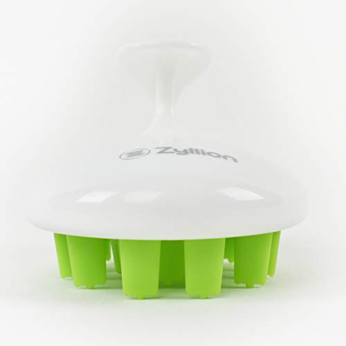 Zyllion Hair Shampoo Brush and Scalp Massager Care for Dandruff Removal