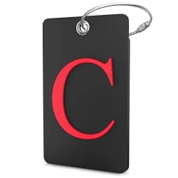 Luggage Tag Initial - Fully Bendable Tag