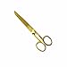 7 Inch Gold Tailor Scissors Golden Straight Recycled Stainless Steel Dressmaker Fabric Shears Tailors Sewing Scissors for Costume Crafts Arts Fabric Cutting Shears Tool