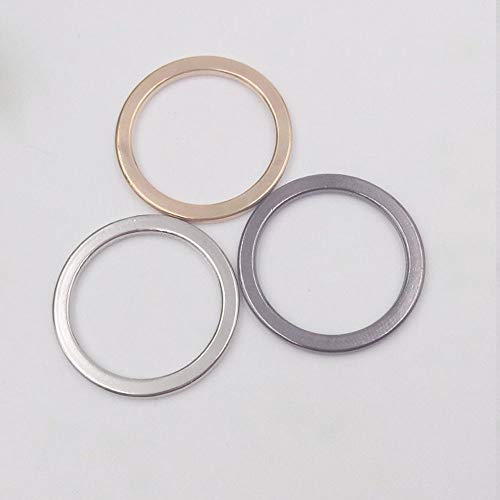 Kamas New Fashion Color Flat Ring Alloy Metal Buckle Belt Bags Clasp snap Buttons Fitness Equipment Hoisting Ring DIY - (Size: 50mm, Color: Bronze) - Thumbnail 2