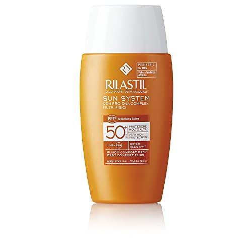 Rilastil Sun System - Fotoprotector Baby Comfort Con Spf 50+, 00% Mineral Para Bebés Desde 0 Meses - 50ml