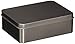 Darice Silver, Small Metal Tin with Lid, 4.9 x 3.7 x 1.65 Inches