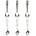 Maydahui 6 PCS Folding Spoon and Fork SUS 18/10（304）Stainless Steel Salad Spork Portable for Thermos and Travel