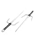 Superdo Octagon Metal Martial Arts Sai Multi Size（Black and Silver）