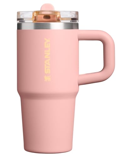 STANLEY Quencher ProTour Flip Straw Tumbler mit auslaufsicherem Deckel 14 oz | Eingebauter Strohhalm und Griff | Getränkehalter kompatibel für Reisen