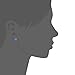 18K White Gold Plated Opal Stud Earrings Sensitive Ears for Women