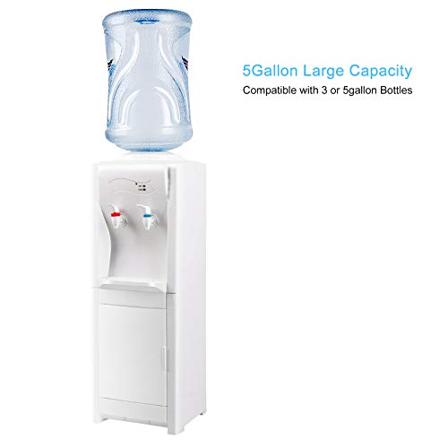 Top Loading Water Cooler Dispenser 5 Gallon, Hot & Cold Water Stand