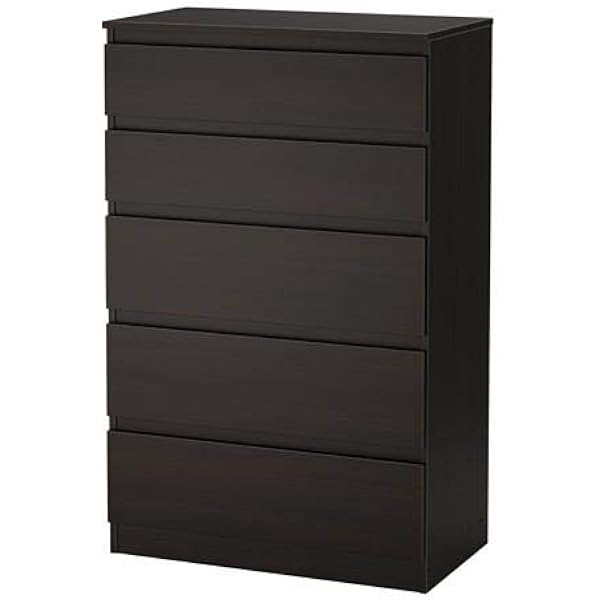 Kullen Chest Of 3 Drawers Black Brown 70x72 Cm Amazon Ae