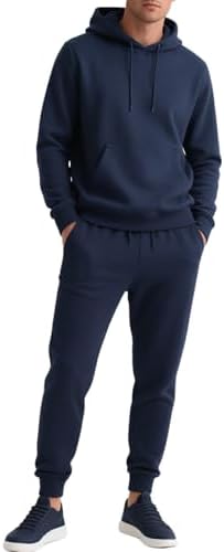 Amazon.com: Waffle Hoodie and Sweatpants Set for Men Comfort