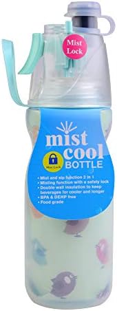 Georgie Porgy Misting Water Bottle, Insulated Bottle with Lock, Mist Sprayer Bottle for Outdoor Sport Hydration, Sprayer…
