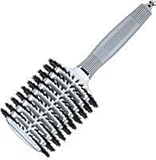 Olivia Garden Ceramic Ionic and 100% Boar Bristles Oval Vented Hair Brush