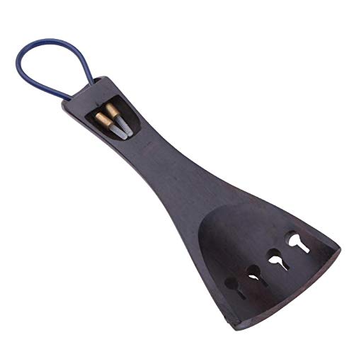 NEW 4/4-3/4 Black Big Adult Ebony Violin Tailpiece with Copper Fine-Tuning For Professional Violin Use Parts & Accessories - Thumbnail 4
