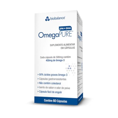Omegapure Ômega-3 EPA/DHA - 60 Cápsulas 500mg - Biobalance
