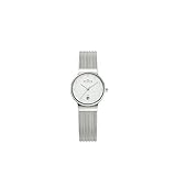 Skagen Women's 355SSS1 Ancher Quartz 3 Hand Date Stainless Steel Silver Watch