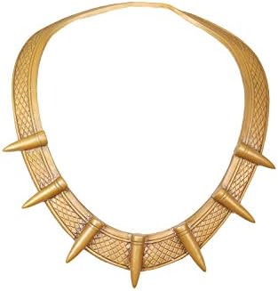 Movie Golden Necklace Latex Cosplay Costume Accessory Pendant for Men Fancy Dress Jewelry Merchandise