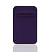 Magic Vosom Card Secure Holder Stick on Lycra Wallet Pouch Support iPhone 6 7 Samsung Galaxy and Blu Smartphones Purple