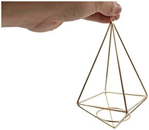 GUchina Air Plant Holder Pot Container, Freestanding Hanging Metal Tillandsia Flower Plant Pot Rack