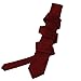 K. Alexander Burgundy Necktie SOLID Mens Neck Tie Satin