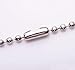 Nickel Plated Ball Chain - (50PACK) - Dog Tag Chains Necklace - Metal Bead Chains 24 Inches Long Ball Size 2.4mm #3 Adjustable Jewelry Findings - Veteran Owned Company