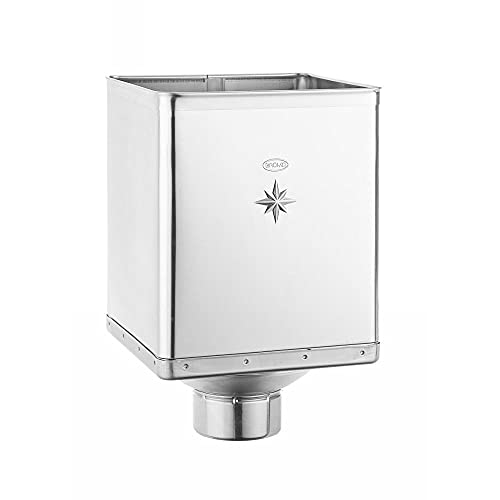 Grömo Zink Design-Wasserfangkasten für Fallrohr DN 100