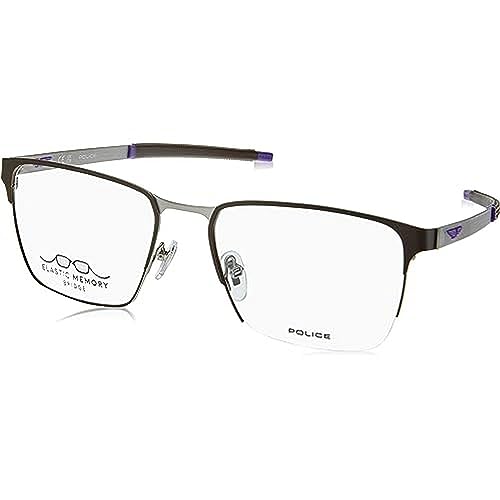 POLICE GAFAS DE VISTA VPLG79 COLOR MATT SATIN PALLADIUM W/COLOURED PARTS PARA HOMBRE TALLA 56/145/18