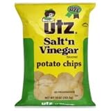 Utz Potato Chips, Salt 'n Vinegar Flavored, Family Size, 10 oz, (pack of 3)