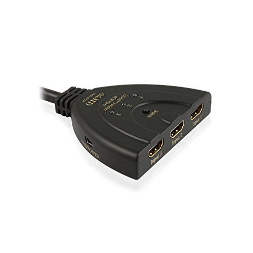 ViewHD UHD HDMI 3x1 Pigtail Switch | HDMI v2.0 | 4K @ 60Hz / 60fps | HDR | HDCP 2.2 | 18 Gbps | Model: VHD-UPT3F