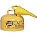 Eagle UI-20-FSY Type I Metal Safety Can with F-15 Funnel, Diesel, 11-1/4" Width x 9-1/2" Depth, 2 Gallon Capacity, Yellow primary