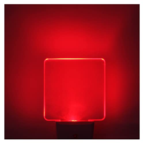 U4GLORY Rote Nachtlichter, Stecker in 2 Stück, 0,5 W rotes Licht Nachtlicht mit Dämmerung bis Morgengrauen-Sensor, Auto-On/Off, LED-Nachtlicht zum Ein