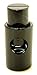 Fms Ravenox Cord Locks for Drawstrings | Miniloc Barrel ABC Cylinder Cord Lock | Slider Plastic Drawstring Spring Stop Toggle Stoppers (10 Pack)(Black)