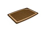 Epicurean Gourmet Series 15-Inch-by-11-Inch Cutting Board with Cascade Effect, Nutmeg with Natural Core