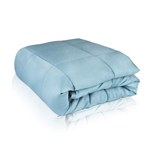 CARMA Warm Weighted Blanket 15 lbs Ultra Soft & Organic 100 Bamboo