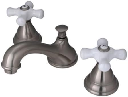 Kingston Brass Ks5568px Widespread Lavatory Faucet With Porcelain