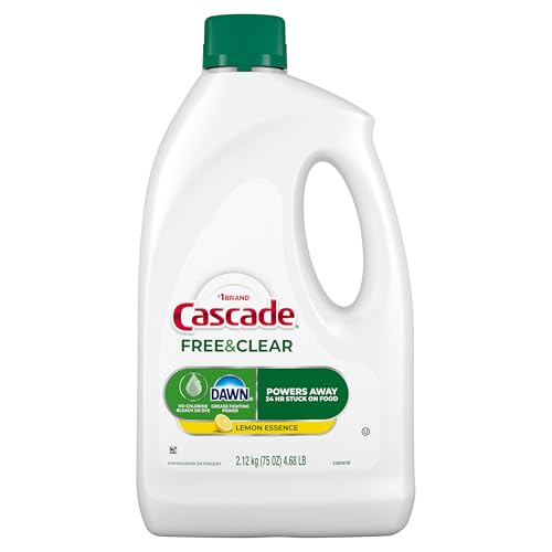 Cascade Free & Clear Dishwasher Detergent Liquid Gel, Dish Detergent, Dishwasher Soap, photo 10