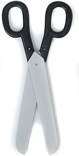 Best Forum Novelties Giant Scissors Black W/Silver - 15.5 inches (No Sharp Blade) deal