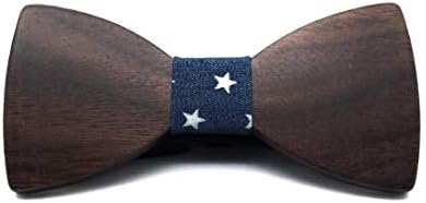 Stars Wooden Bow Tie