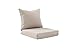 Coen S-PL062PFB 2-Piece Chair Deep Seating Outdoor Cushion, Tan