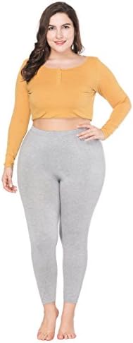 Plus Size Leggings For Women Stretchy And Comfortable Yoga Pants For XXL Sized Bodies, Stylish Tights For Every Outfit, Solid Colors, Breathable And Soft Fabric, Flattering And Slimming (grey, 4xl)